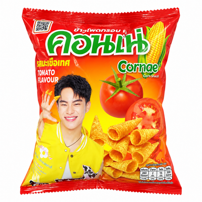 Cornae Tomato Flavour Corn Snacks 48g | Mr Panda