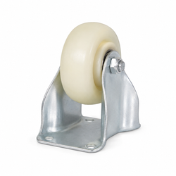 3-Inch Fixed Nylon Caster Wheel with Metal Bracket