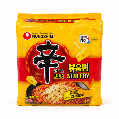 Nongshim Shin Ramyun Stir Fry with Cheese – Multipack