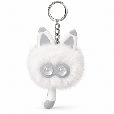 Fluffy Animal Plush Keyring | Cute Bag Charm