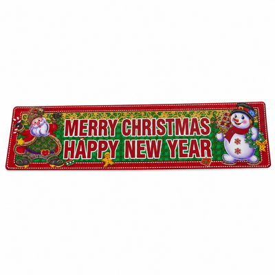 Merry Christmas & Happy New Year Banner | Mr Panda