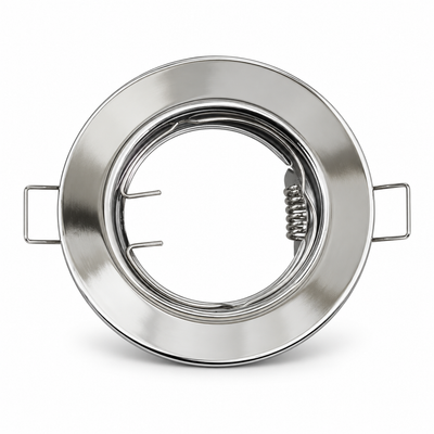 Chrome Round Recessed Downlight Fitting | Mr Panda