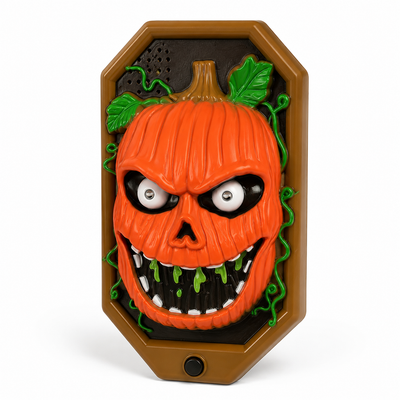 Halloween Pumpkin Motion-Sensor Doorbell Decoration