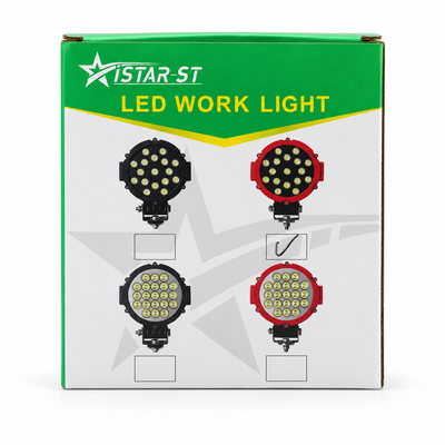 ISTAR-ST Round LED Work Light – Red | Vehicle Light