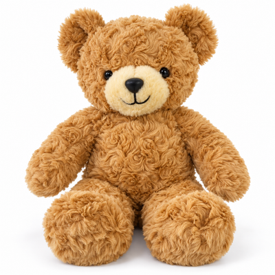 Brown Teddy Bear Plush Toy with Cream Muzzle | Mr Panda