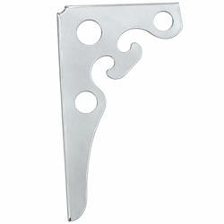 10-Inch Metal Triangle Shelf Bracket – Silver | Mr Panda