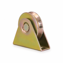 90mm Heavy-Duty Sliding Gate Pulley Wheel with Bracket