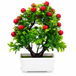 Artificial Potted Cherry Bonsai Plant