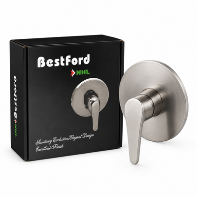 Bestford NHL Concealed Shower Mixer – Single Lever (Brushed Stainless Steel)