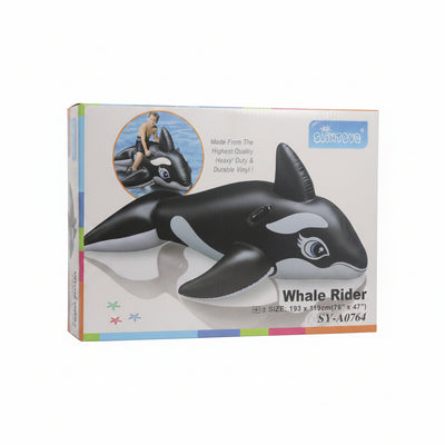 Whale Inflatable Pool Ride-On