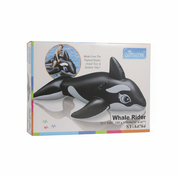 Whale Inflatable Pool Ride-On - MR PANDA