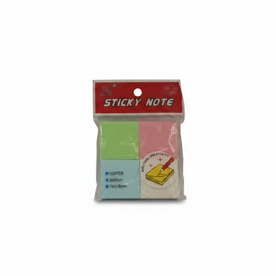 Multicolor Square Sticky Note Pad