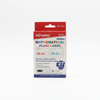 Division Mathematical Flash Cards