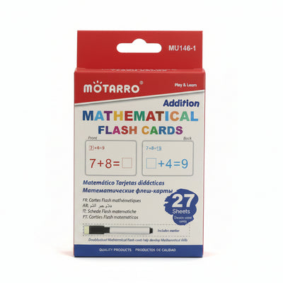 Addition Mathematical Flash Cards