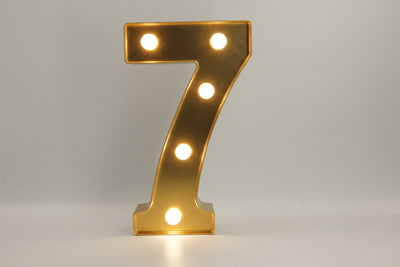 Gold Marquee Light Up Numbers & Letters