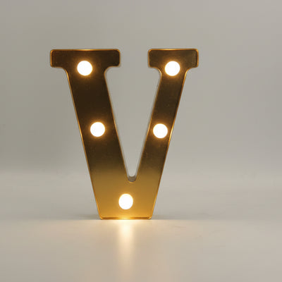 Gold Marquee Light Up Numbers & Letters