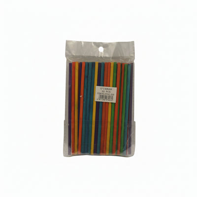 Multi-Colored Wooden Craft Sticks