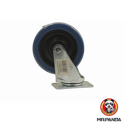 Blue Elastic Swivel Castor Wheel
