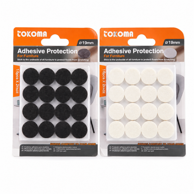 Tokoma Adhesive Protection Furniture Pads Ø19mm (16 Piece)