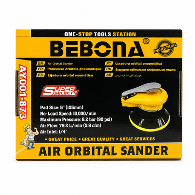 BEBONA 125mm Air Orbital Sander 10,000 RPM | MrPanda