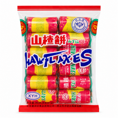 Sunflower Haw Flakes 90g | Individually Wrapped Snack