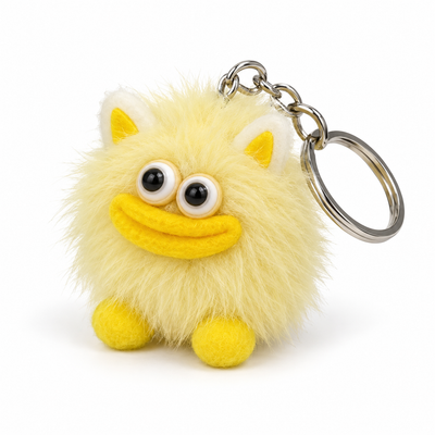 Assorted Fluffy Monster Character Keyring | Mr Panda