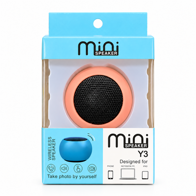 Y3 Mini Bluetooth Speaker 3W | Yellow & Pink | MrPanda