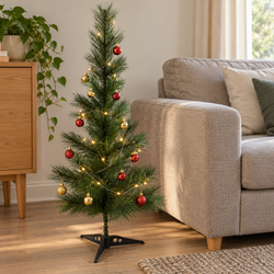0.9m Green Artificial Christmas Tree with Stand | Mr Panda