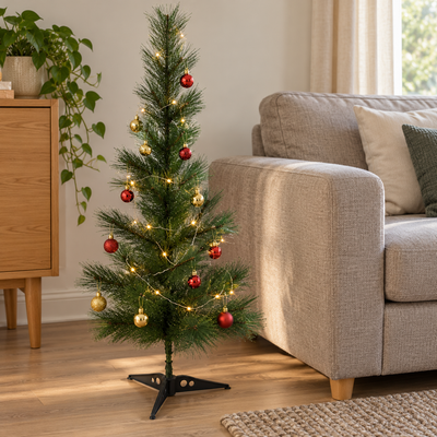0.9m Green Artificial Christmas Tree with Stand | Mr Panda