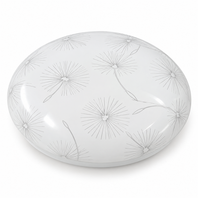 32W Round LED Floral Ceiling Lamp – White