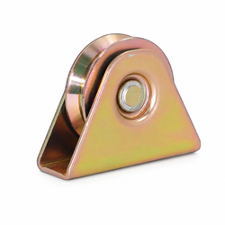 60mm Heavy-Duty Steel Gate Pulley with Bracket
