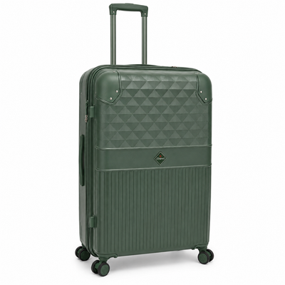 iTravel 28-Inch Green Spinner Luggage with TSA Lock