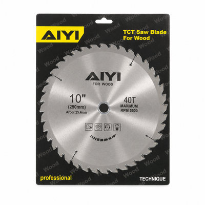 AIYI 10-Inch 40T TCT Wood Saw Blade – 250mm