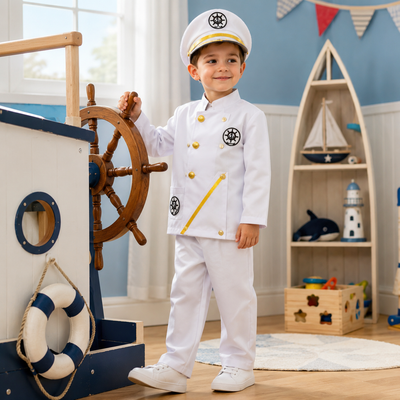 Kids Shipmaster Captain Costume Set