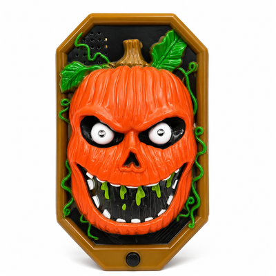 Halloween Pumpkin Motion-Sensor Doorbell Decoration