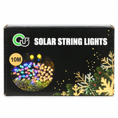 CJ 100 LED Blue Solar String Lights 10m | MrPanda