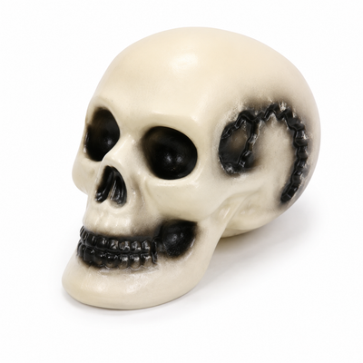 Halloween Skull Decoration – Cream & Black Spooky Décor