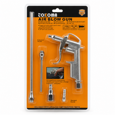 Tokoma Air Blow Gun Set with Extension Nozzles