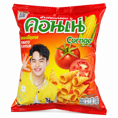 Cornae Tomato Flavour Corn Snacks 48g | Mr Panda