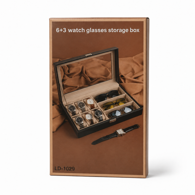 6+3 Watch and Glasses Storage Box