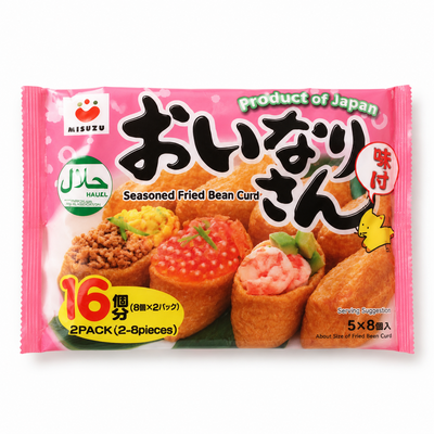 Misuzu Inari San Seasoned Fried Bean Curd – 16 Pieces