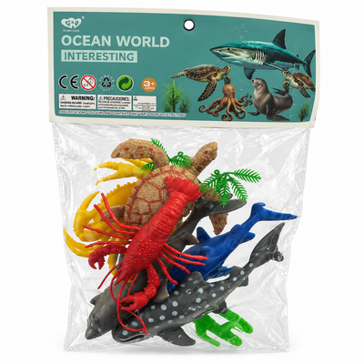 Ocean World Sea Animal Toy Figure Set for Kids