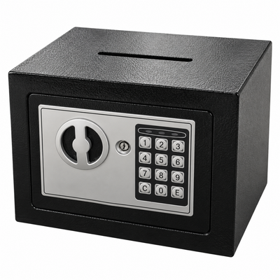 Black Digital Safe with Deposit Slot 17E | Mr Panda