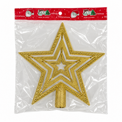 Gold Christmas Tree Topper Star | Mr Panda