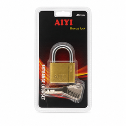 AIYI 40mm Bronze Padlock with Keys | MrPanda