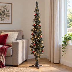 150cm White-Tipped Artificial Christmas Tree | Mr Panda