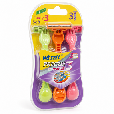 Wetell Precise Sensitive 3-Blade Ladies’ Razors – 6 Pack