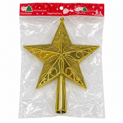 Gold Christmas Tree Topper Star | Mr Panda