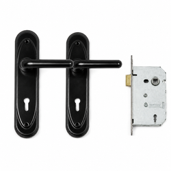 AIYI High-Security Mortise Door Lock Set – Black & Gold