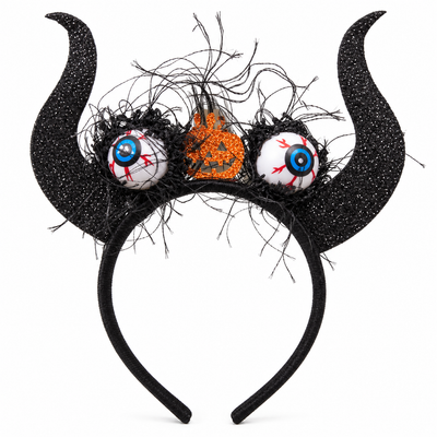 Halloween Eyeball & Pumpkin Headband